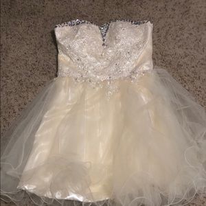 Off white prom dress